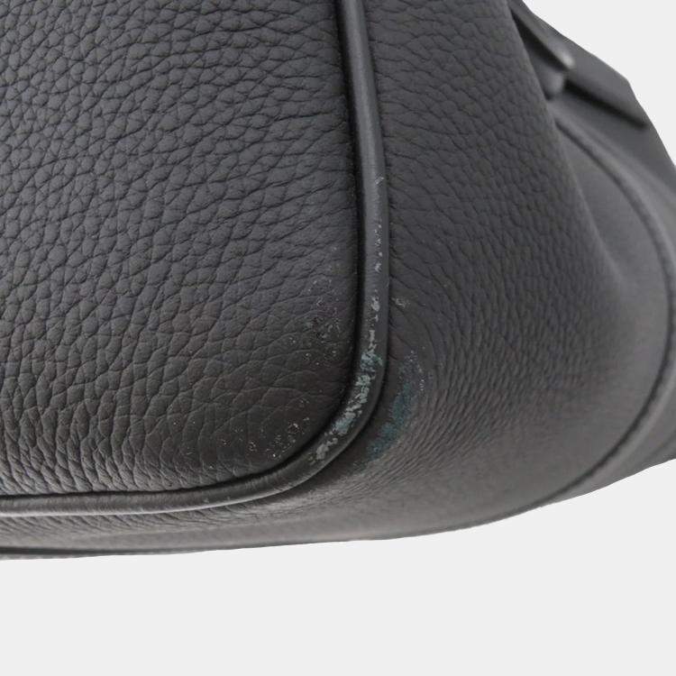 Pre Owned Louis Vuitton Keepall Bandouliere 40 Noir Taurillon Leather Boston Bag