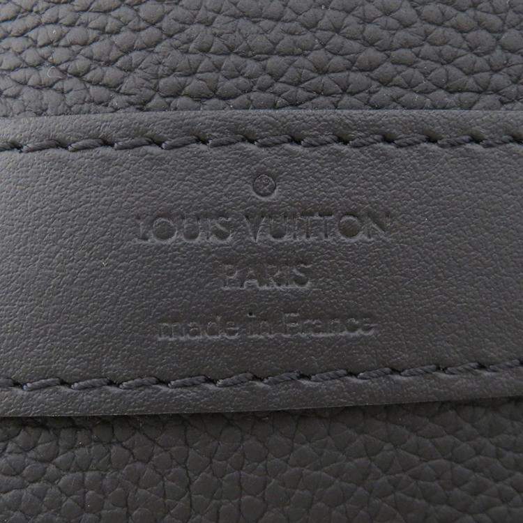 Pre Owned Louis Vuitton Keepall Bandouliere 40 Noir Taurillon Leather Boston Bag