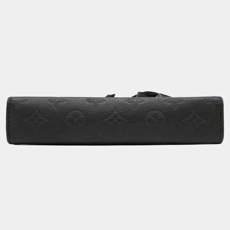 Pre Owned Louis Vuitton Gaston Wearable Wallet Noir Monogram Shadow