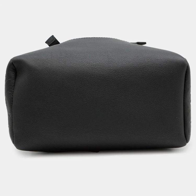 Pre Owned Louis Vuitton Good Away Black Monogram Shadow Leather Backpack