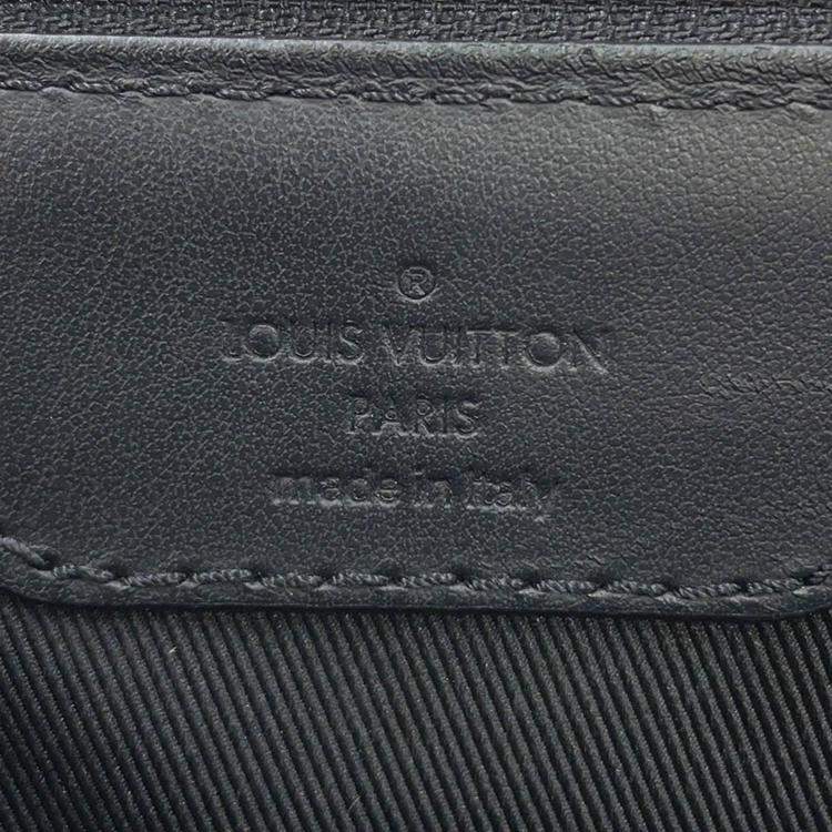 Pre Owned Louis Vuitton Sac Plat Black Monogram Taurillon