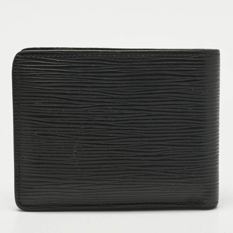 Pre Owned Louis Vuitton Black Epi Leather Slender Wallet