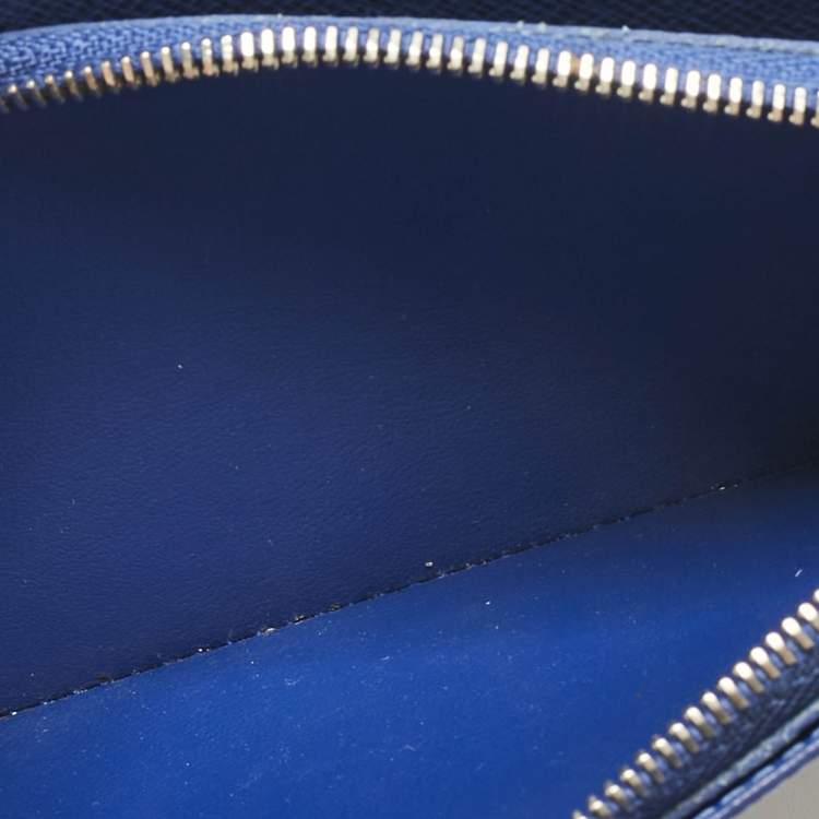 Pre Owned Louis Vuitton Cobalt Monogram Canvas Brazza Wallet