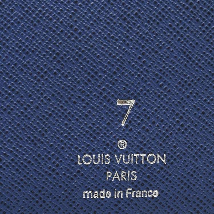 Pre Owned Louis Vuitton Cobalt Monogram Canvas Brazza Wallet