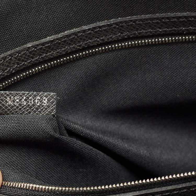 Pre Owned Louis Vuitton Black Taiga Leather Alexander Briefcase