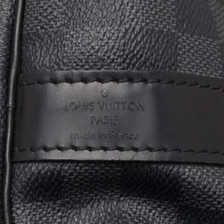 Pre Owned Louis Vuitton Damier Graphite Canvas Keepall Bandoulière 55 Bag