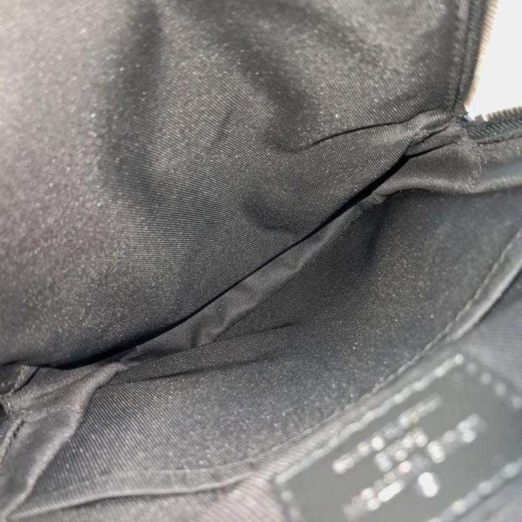 Pre Owned Louis Vuitton Graphite Avenue Black Canvas Slingback