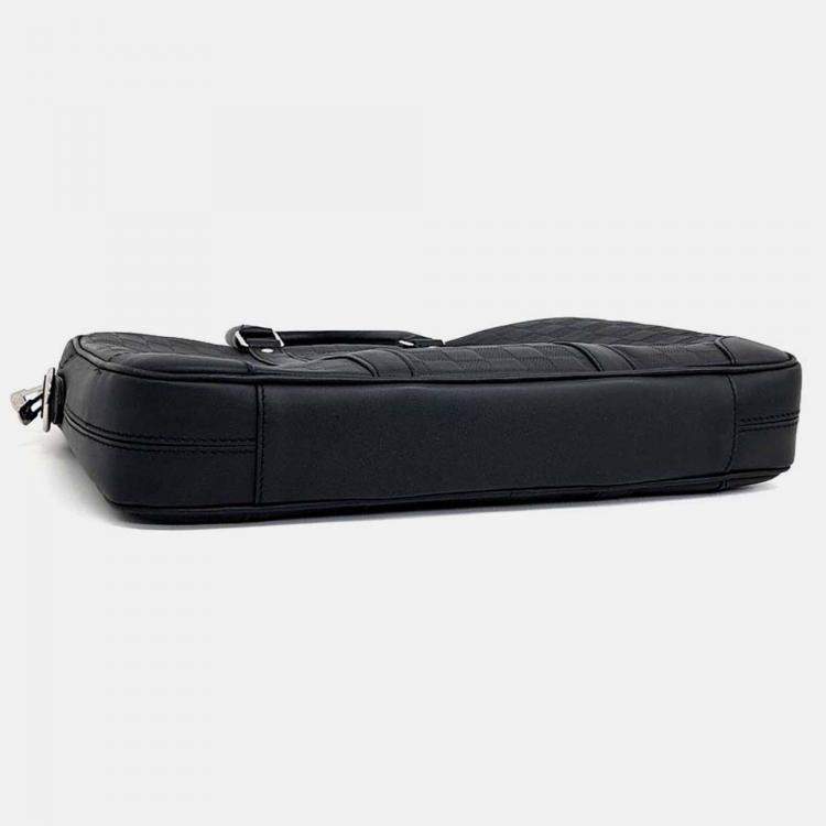 Pre Owned Louis Vuitton Black PVC Damier Infini Porte Document Jour