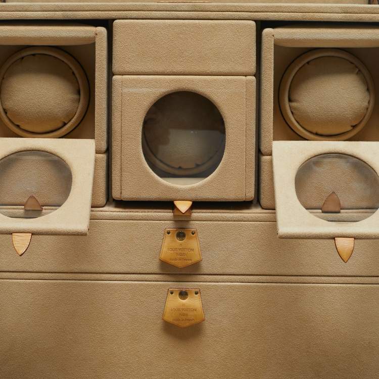 Pre Owned Louis Vuitton Monogram Canvas Watch Trunk