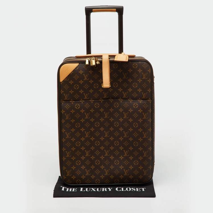 Pre Owned Louis Vuitton Monogram Canvas Pegase 50 Business Luggage