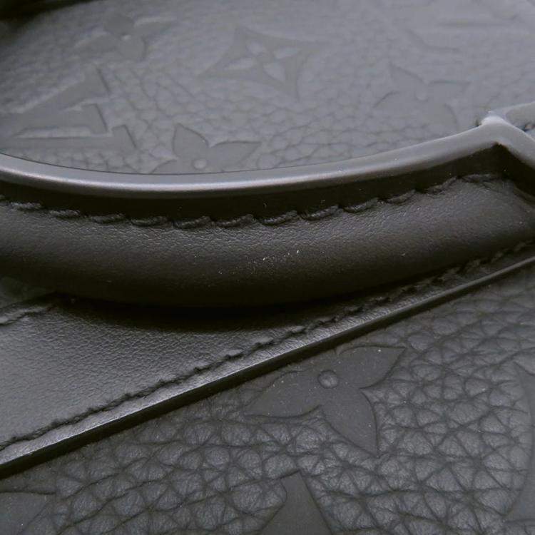 Pre Owned Louis Vuitton Sac Plat Noir Monogram Taurillon Leather Tote Bag