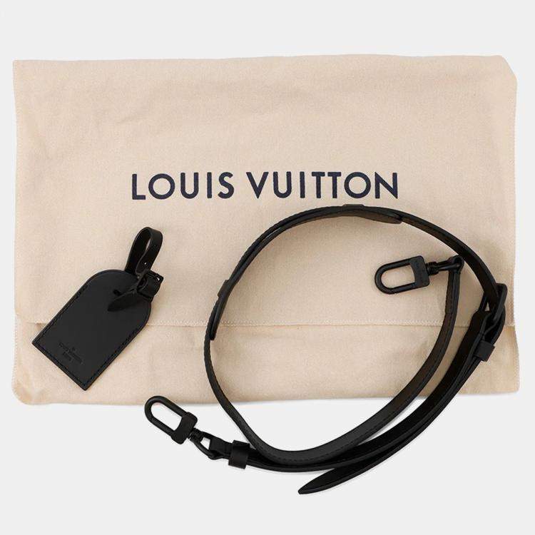 Pre Owned Louis Vuitton Sac Plat Noir Monogram Taurillon Leather Tote Bag