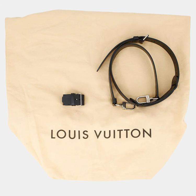 Pre Owned Louis Vuitton Keepall Bandouliere 55 Noir Damier Graphite Canvas Travel Bag