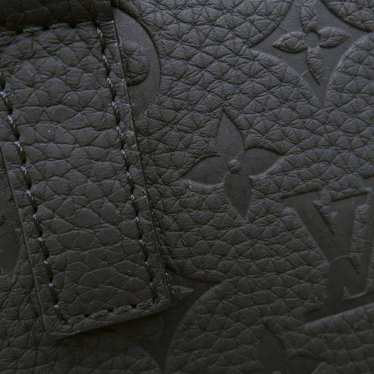Pre Owned Louis Vuitton Sac Plat Messenger Noir Monogram Taurillon Leather Bag