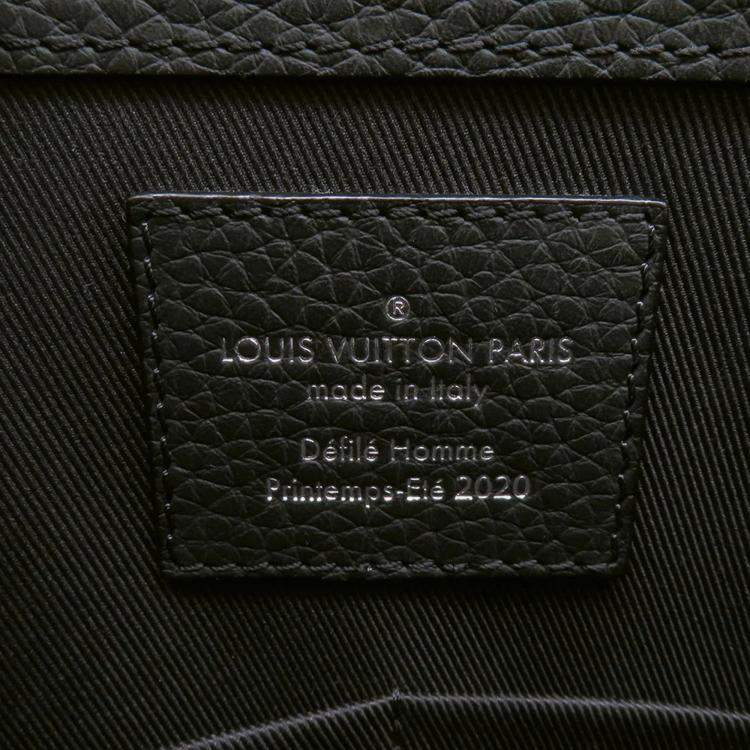 Pre Owned Louis Vuitton Sac Plat Messenger Noir Monogram Taurillon Leather Bag