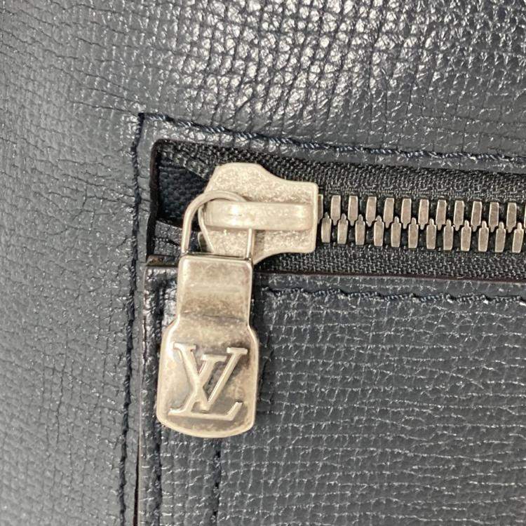 Pre Owned Louis Vuitton Utah Canyon Backpack Leather Blue Marine Navy