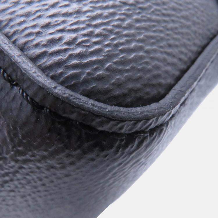 Pre Owned Louis Vuitton City Keepall Noir Monogram Eclipse Monogram Eclipse Reverse