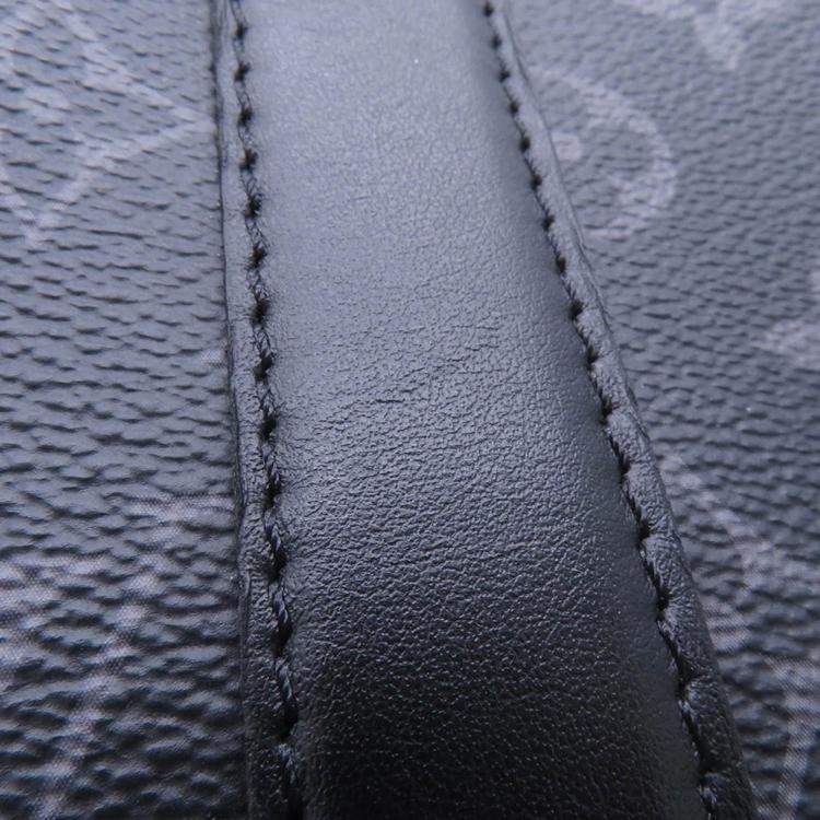 Pre Owned Louis Vuitton City Keepall Noir Monogram Eclipse Monogram Eclipse Reverse