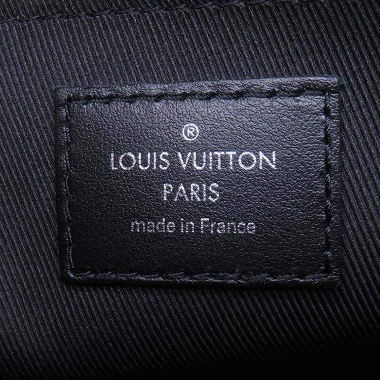 Pre Owned Louis Vuitton City Keepall Noir Monogram Eclipse Monogram Eclipse Reverse