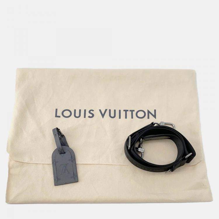 Pre Owned Louis Vuitton City Keepall Noir Monogram Eclipse Monogram Eclipse Reverse