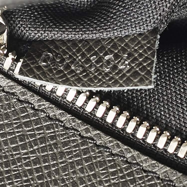 Pre Owned Louis Vuitton Black Taiga Leather Porte Documents Briefcase Bag