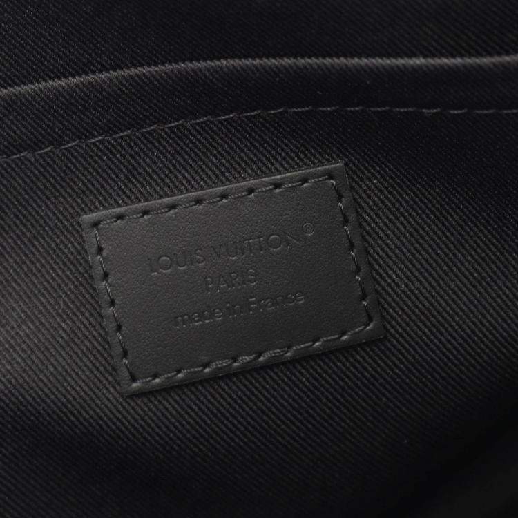 Pre Owned Louis Vuitton Fastline Shoulder Bag Leather Aerogram Black