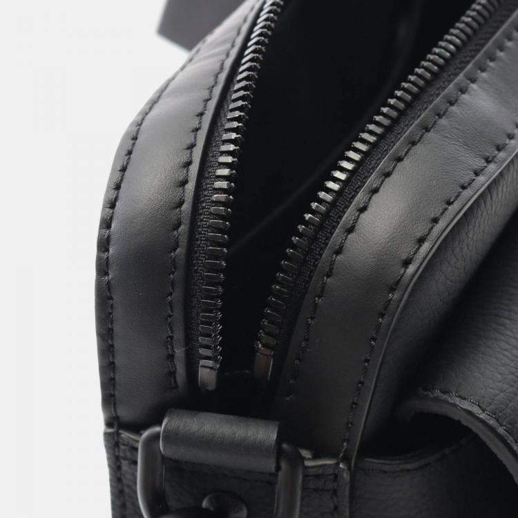 Pre Owned Louis Vuitton Fastline Shoulder Bag Leather Aerogram Black