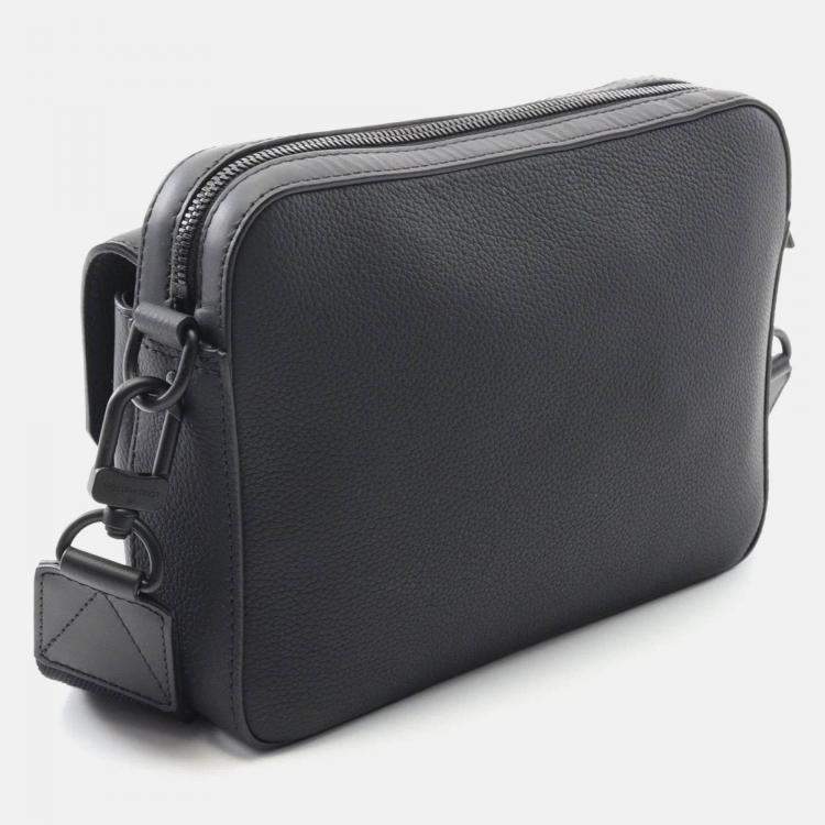 Pre Owned Louis Vuitton Fastline Shoulder Bag Leather Aerogram Black