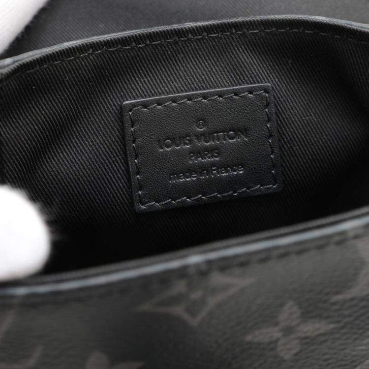 Pre Owned Louis Vuitton Monogram Eclipse Nano Christopher Shoulder Bag