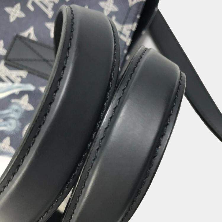 Pre Owned Louis Vuitton Monogram Savannah Jake And Dinos Chapman 2Way Shoulder Bag Crossbody Tote Canvas Navy