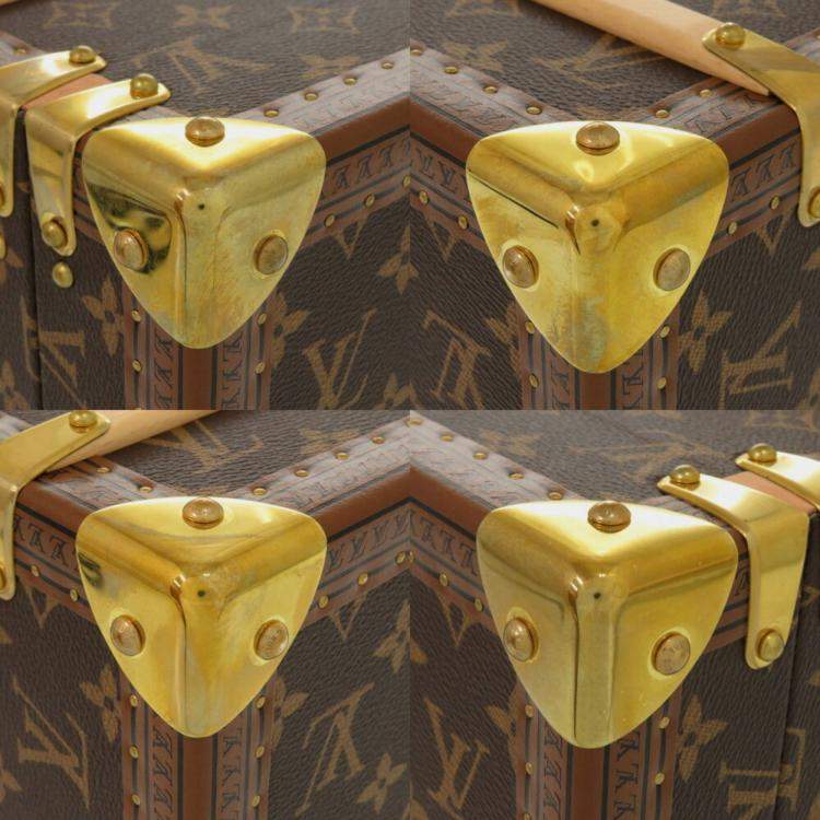 Pre Owned Louis Vuitton Coffret Champagne Brown Monogram Canvas Trunk