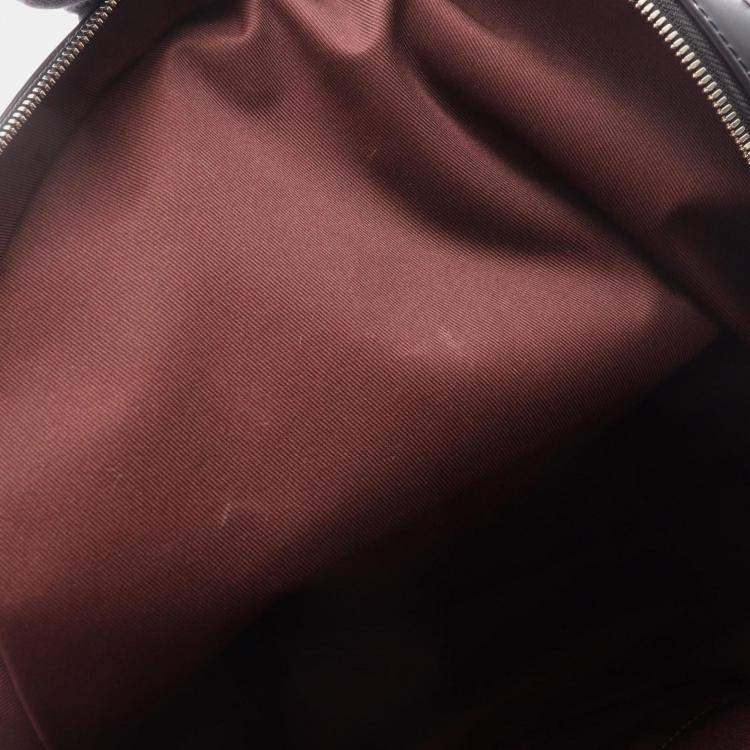 Pre Owned Louis Vuitton Josh Coated Canvas And Leather Monogram Macassar Backpack Brown Black