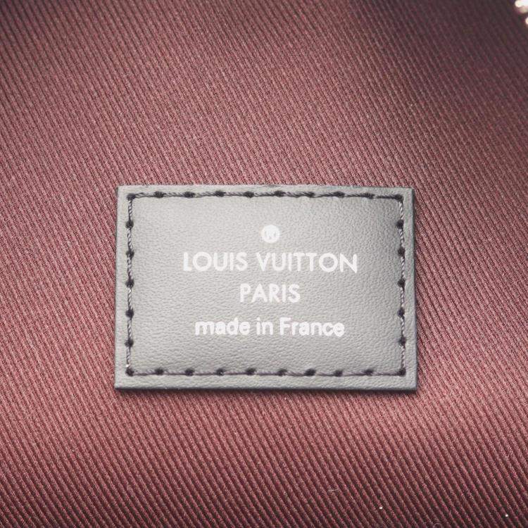 Pre Owned Louis Vuitton Josh Coated Canvas And Leather Monogram Macassar Backpack Brown Black