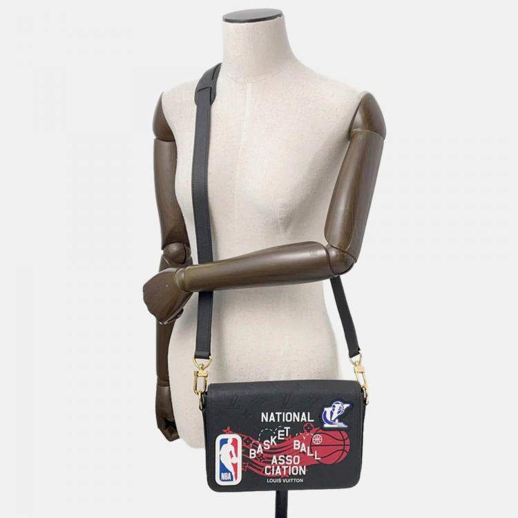 Pre Owned Louis Vuitton Studio Messenger Noir Monogram Empreinte Leather Cowhideleather Nbacollaboration