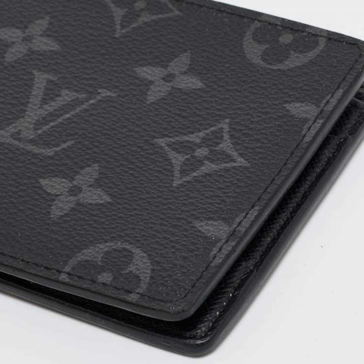 Pre Owned Louis Vuitton Monogram Eclipse Canvas Multiple Wallet