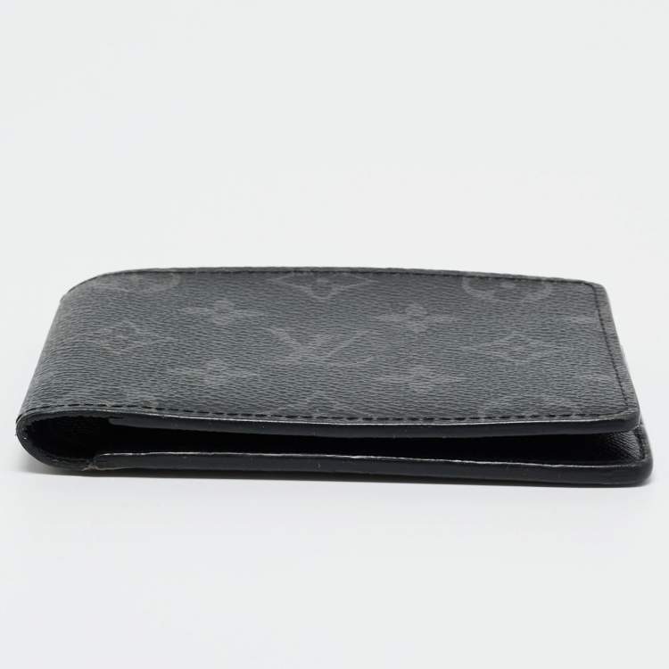 Pre Owned Louis Vuitton Monogram Eclipse Canvas Multiple Wallet