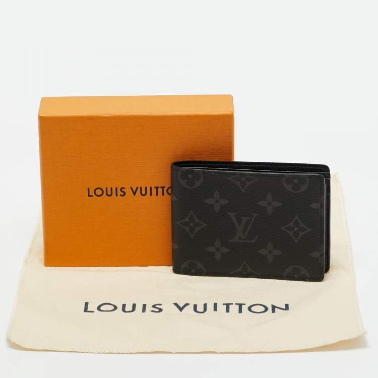 Pre Owned Louis Vuitton Monogram Eclipse Canvas Multiple Wallet