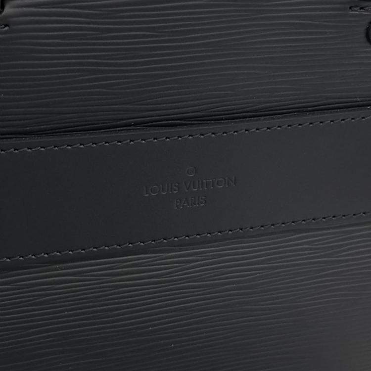 Pre Owned Louis Vuitton Black Leather Epi Brooks Briefcase