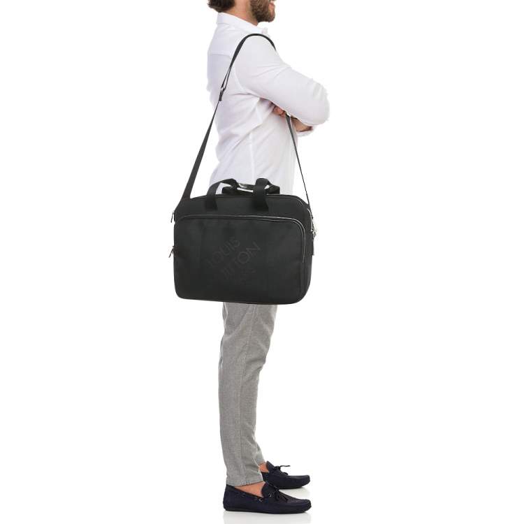 Pre Owned Louis Vuitton Black Damier Geant Canvas Associe PM Laptop Bag