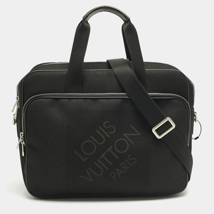 Pre Owned Louis Vuitton Black Damier Geant Canvas Associe PM Laptop Bag