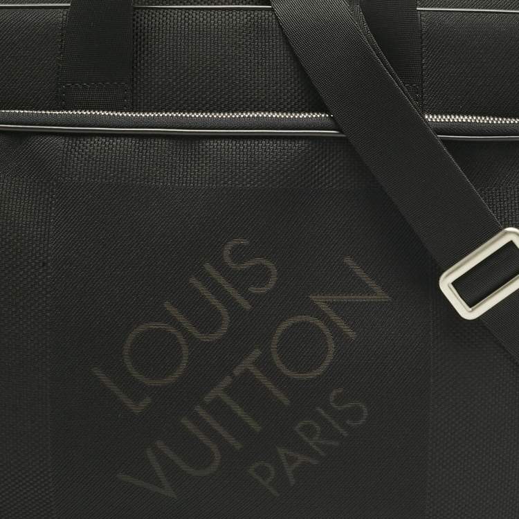 Pre Owned Louis Vuitton Black Damier Geant Canvas Associe PM Laptop Bag