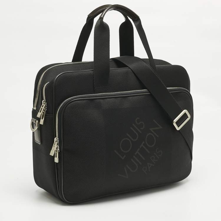 Pre Owned Louis Vuitton Black Damier Geant Canvas Associe PM Laptop Bag