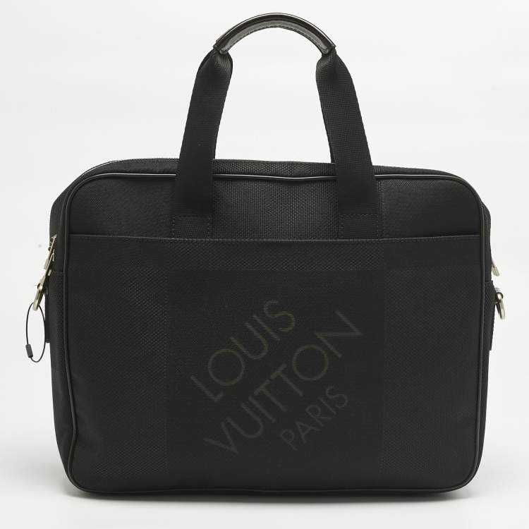 Pre Owned Louis Vuitton Black Damier Geant Canvas Associe PM Laptop Bag