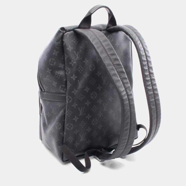 Pre Owned Louis Vuitton Apollo Rucksack  Coated Canvas And Leather  Monogram Eclipse  Black