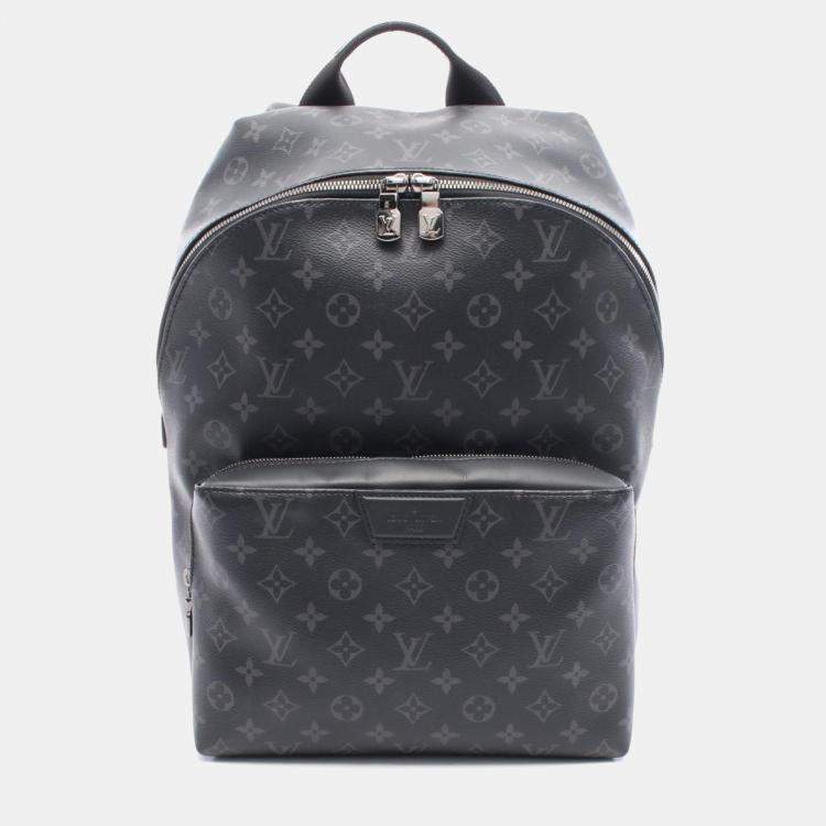 Pre Owned Louis Vuitton Apollo Rucksack  Coated Canvas And Leather  Monogram Eclipse  Black
