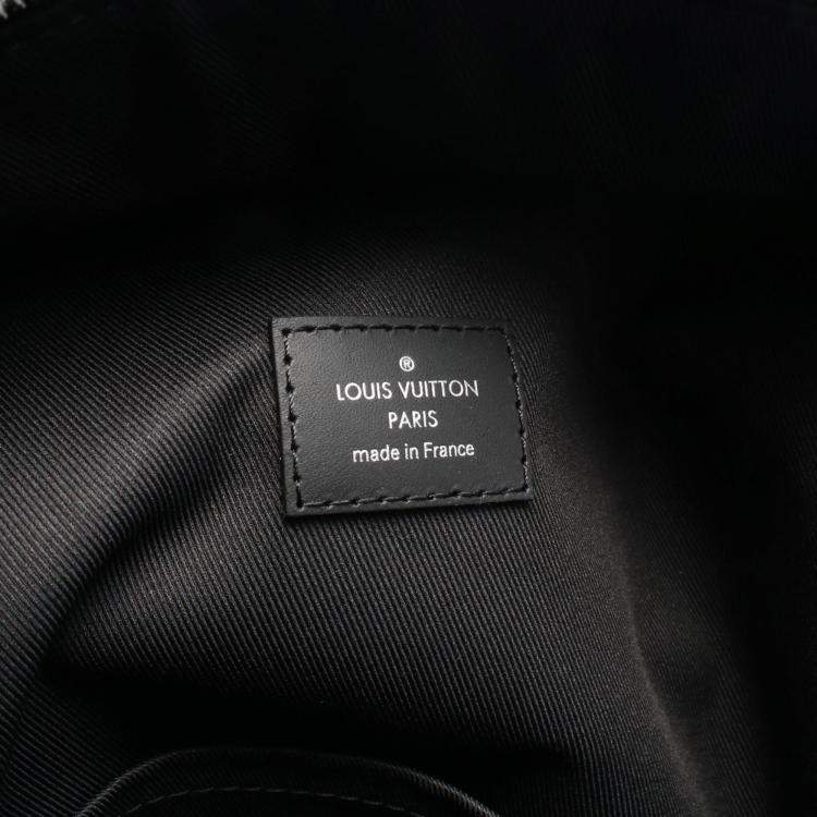 Pre Owned Louis Vuitton Apollo Rucksack  Coated Canvas And Leather  Monogram Eclipse  Black