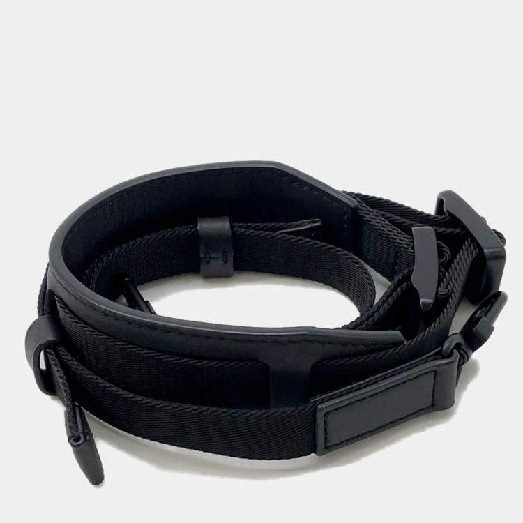 Pre Owned Louis Vuitton 2054 Ii Expandable Polochon Black Nylon Leather Bag