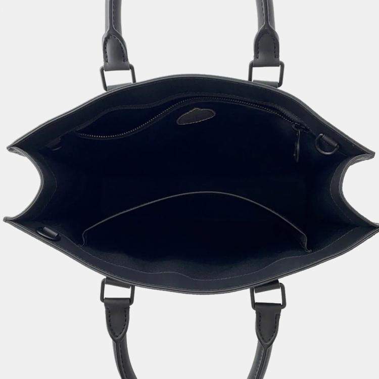 Pre Owned Louis Vuitton Lv × Yk Sac Plat Noir Monogram Eclipse Painted Dot