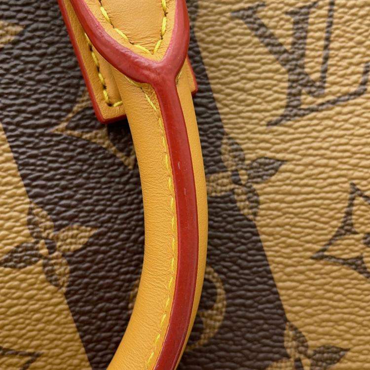 Pre Owned Louis Vuitton Sac Plat Messenger Brown Monogram Stripe