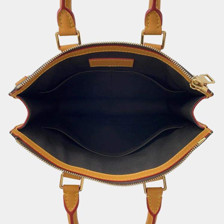 Pre Owned Louis Vuitton Sac Plat Messenger Brown Monogram Stripe